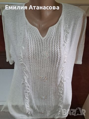 Блузки материя букле и коприна, снимка 7 - Блузи с дълъг ръкав и пуловери - 46352308