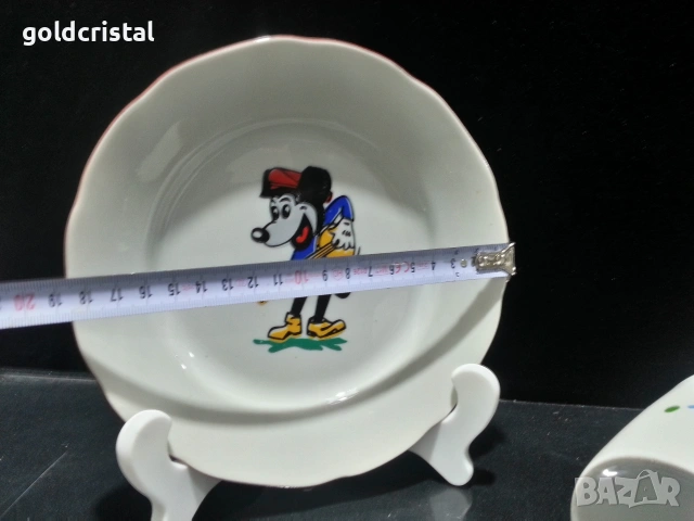 Стар български порцелан детски комплект , снимка 3 - Антикварни и старинни предмети - 53329082