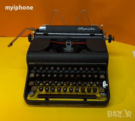Пишеща Машина Olympia Клавиатура Qwertz Латиница Топ Състояние Обслужена 1940 Година !, снимка 10 - Антикварни и старинни предмети - 52398420