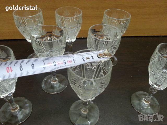 Кристални чаши , снимка 2 - Антикварни и старинни предмети - 46337157