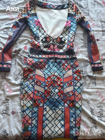 Рокля тип миди, снимка 2 - Рокли - 51806861