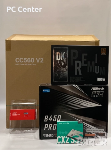 Геймърски компютър AMD Ryzen 5 5500, RTX 3060 Ti 8GB, 16GB ram, снимка 8 - Геймърски - 52684486