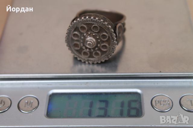 Възрожденски сребърен пръстен, снимка 11 - Антикварни и старинни предмети - 45683723