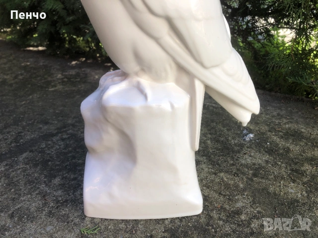 стар немски порцелан - голяма порцеланова фигура БУХАЛ, снимка 5 - Антикварни и старинни предмети - 51047983