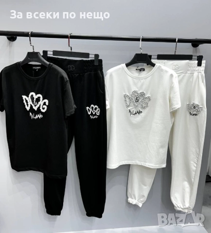 Black Weekend💯✅🖤 Dolce&Gabbana Дамски Спортен Комплект Тениска И Долнище Код A1231