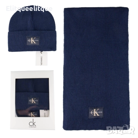 зимен шал и шапка calvin klein chanel , снимка 8 - Шапки - 52415870