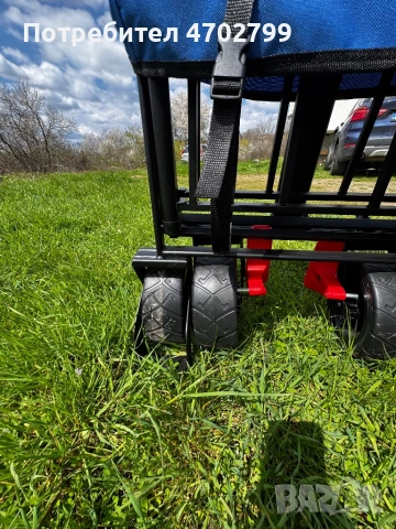 Beau Jardin Folding Garden Wagon Trolley 80kg Capacity Outdoor Camping Cart, снимка 3 - Други стоки за дома - 54168665