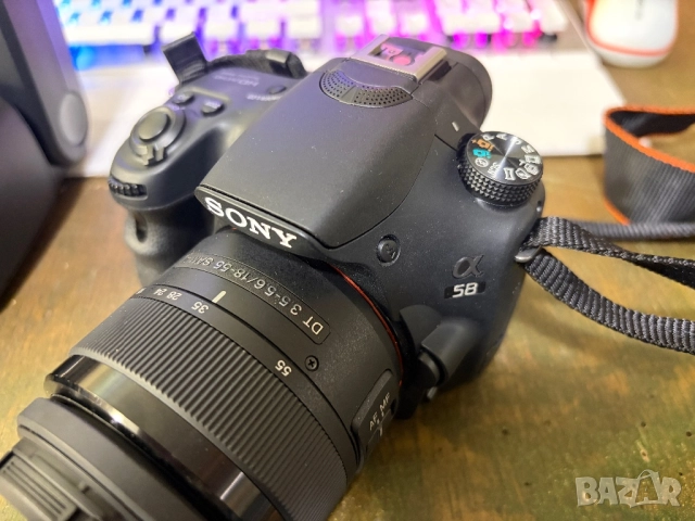 Sony Alpha 58 DSLR + Metz 52 AF-1, снимка 4 - Фотоапарати - 52672536