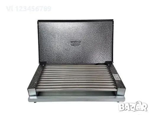 Българска скара GIP Rubino 900W с капак, снимка 2 - Скари - 49088630