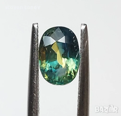 Уникален трицветен сапфир 1.41кт.! Сертифициран! Нов!, снимка 9 - Други - 47220272