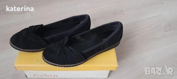 Черни обувки-велур