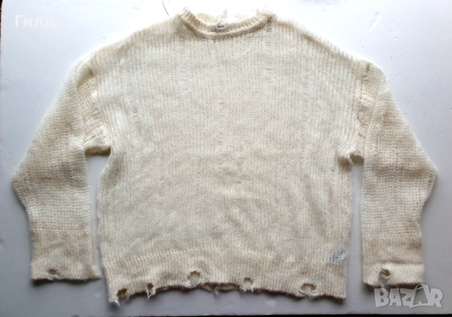 Zara пуловер вълна и алпака L