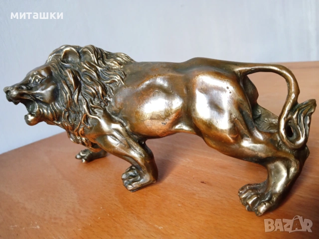 Бронзова пластика лъв, снимка 4 - Декорация за дома - 54137522
