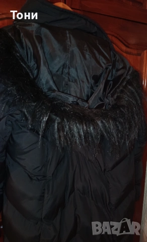 Ново Дамско Зимно Яке с Качулка с Пух XL , снимка 11 - Якета - 53661698