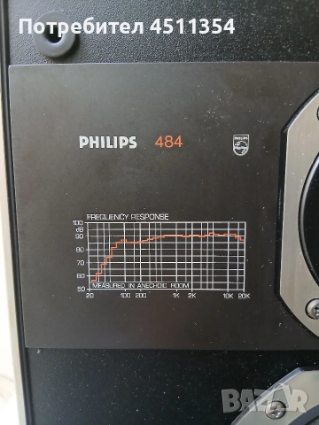 PHILIPS 22AH484 Made in Belgium размери-52см/33см/23см, снимка 4 - Тонколони - 52788566