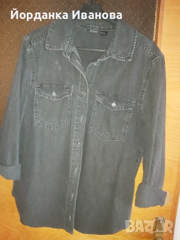 Дамска дънкова риза,черна