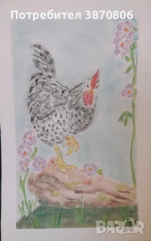 Рисунка Петел 2 - сух пастел 