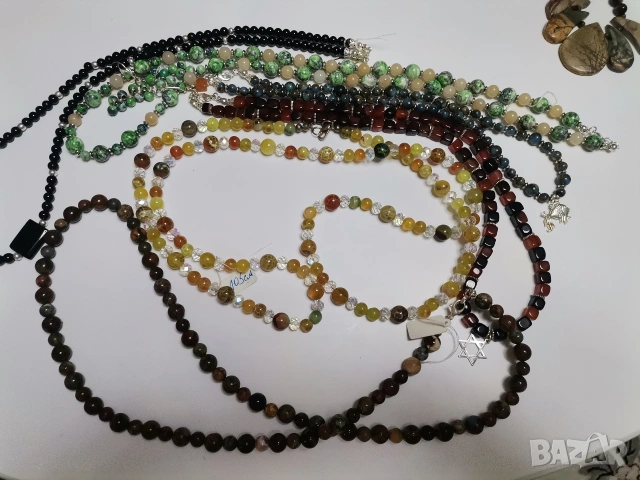САМО 50 Евро!!! 23 БРОЯ гердани и колиета от натурални камъни, снимка 8 - Колиета, медальони, синджири - 53343605