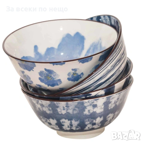 Керамични купички от 4 десена Код P2173, снимка 2 - Сервизи - 54170105