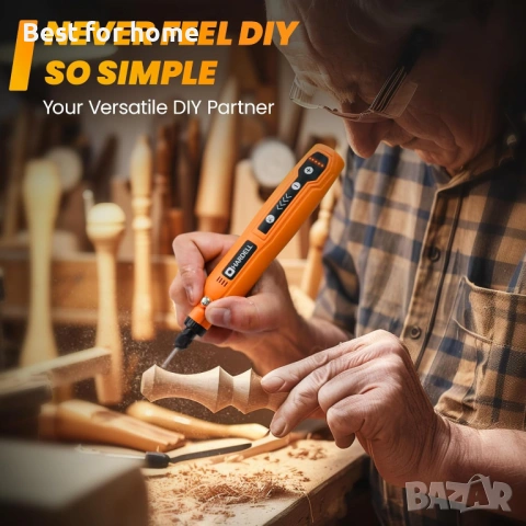 HARDELL Мини безжичен ротационен инструмент, комплект ротационни инструменти с 5 скорости , снимка 3 - Други инструменти - 53726818