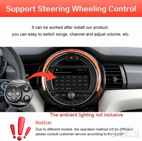 Мултимедия за BMW, Mini Cooper, Mini Clubmann, навигация. плеър, R55, R56, R57, R58, R59, R60 R61 , снимка 7 - Аксесоари и консумативи - 50207739