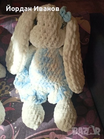 Плетени зайчета , снимка 2 - Кукли - 53643068
