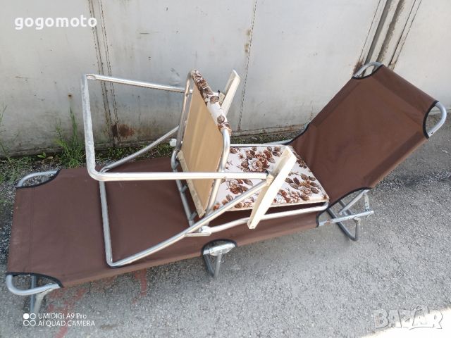 Олекотен шезлонг, туристическо, походно легло, креват сгъваем , снимка 4 - Къмпинг мебели - 37622507