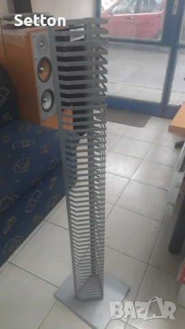 Метална стойка за 50 компакт диска, снимка 2 - Други - 53462482