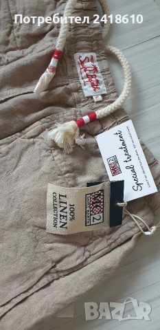 Saint Barth MC2 Italy Cargo Short  / Len - Лен  Mens Size L / 34 НОВО!ОРИГИНАЛ! Мъжки Ленени Къси Па, снимка 8 - Къси панталони - 54220797