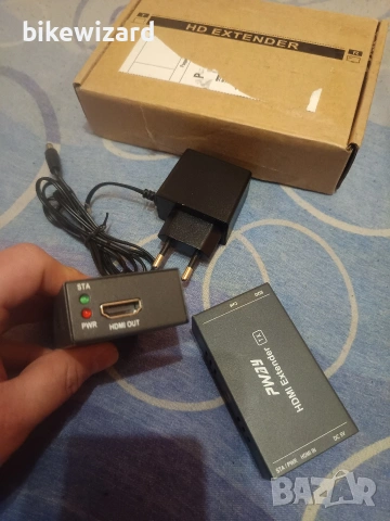 Pway PW-HT202PG HDMI удължител през Ethernet 1080p@60Hz, 3D, през единичен Cat5e/Cat6/Cat 7 НОВО, снимка 8 - Кабели и адаптери - 53501757