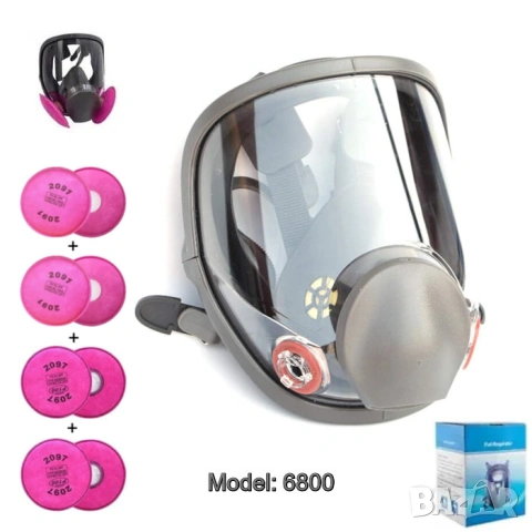 Респираторна предпазна маска за цяло лице 6800 | 3М еквивалент