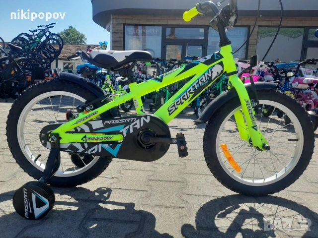 PASSATI Велосипед 16" SPARTAN жълт, снимка 12 - Велосипеди - 53759384