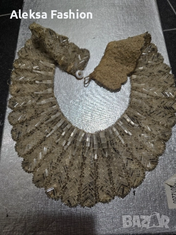 Стар мънистен накит , снимка 3 - Антикварни и старинни предмети - 52666561