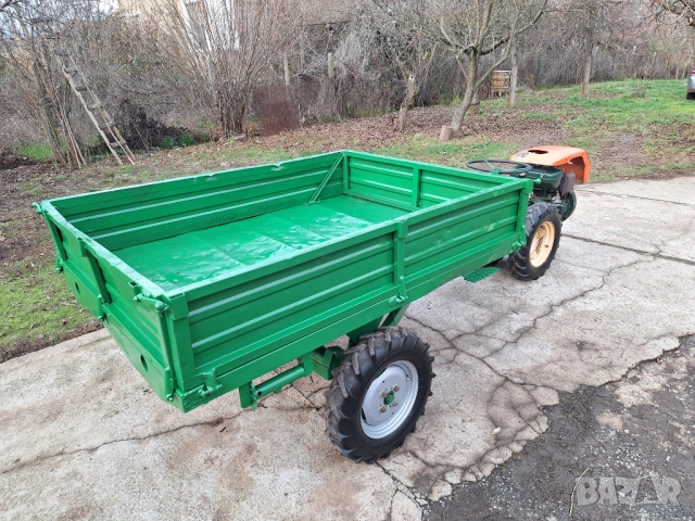 Мотоблок 4х4 с дифер.ремарке 13к.с. Lombardini, снимка 5 - Селскостопанска техника - 52638702