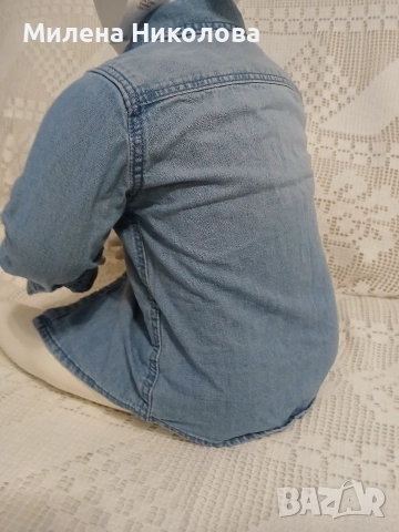 Ризка Деним и шапка, снимка 4 - Бебешки блузки - 52859992