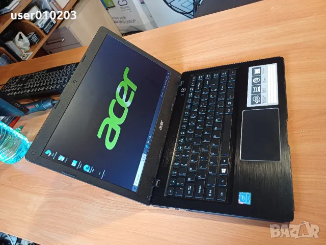 14'Acer Swift 4x2.56Ghz/4GB-RАМ/64GB SSD - батерията 10 часа, снимка 1 - Лаптопи за работа - 47679745