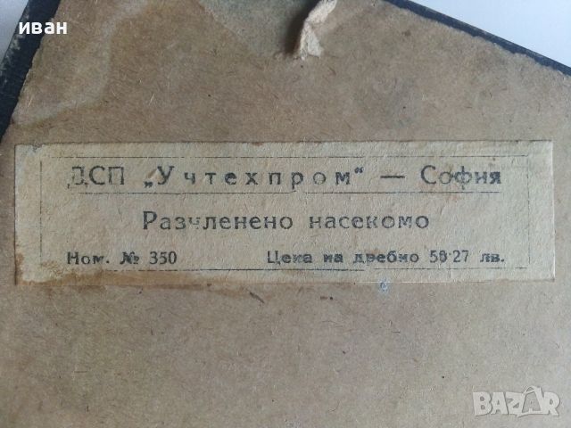 Кутия "Разчленено насекомо" - ДСО Учтехпром, снимка 10 - Други ценни предмети - 46661383