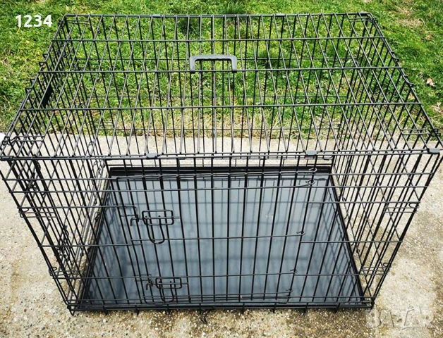 НОВА солидна транспортна клетка метална сгъваема 91x62x67cm Ellie-Bo за куче, стационар, снимка 2 - За кучета - 53625002