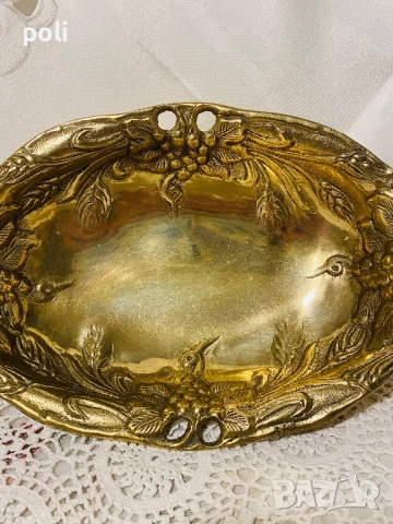 поднос от бронз , снимка 2 - Декорация за дома - 52477698