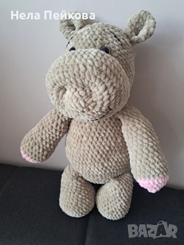 Хипопотам плюшена играчка, снимка 3 - Плюшени играчки - 51121320