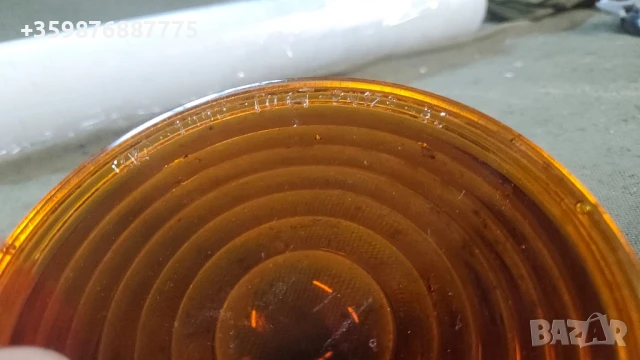 Стъкло железопътен светофар семафор руски руско руска влак локомотив , снимка 3 - Антикварни и старинни предмети - 50635183