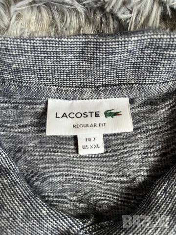 Поло Lacoste светло сива XXL , снимка 5 - Ризи - 54257850