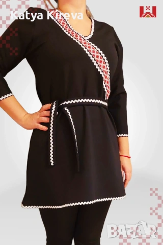 Елегантна туника с фолклорни мотиви , снимка 3 - Туники - 53046449