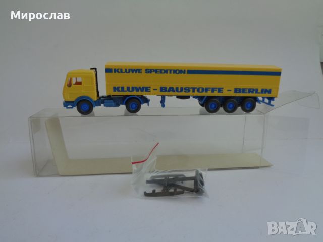 WIKING 1:87 H0 MERCEDES BENZ ТИР КАМИОН МОДЕЛ КОЛИЧКА, снимка 1 - Колекции - 46491302