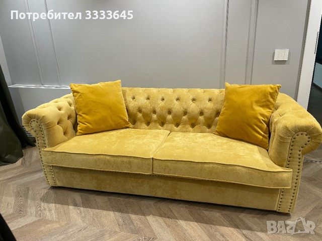 Разтегателен диван Chesterfield, снимка 1 - Дивани и мека мебел - 46116622