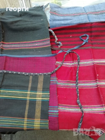  стари престилки, калъфки и торби - ръчнотъкани, снимка 3 - Антикварни и старинни предмети - 52710077