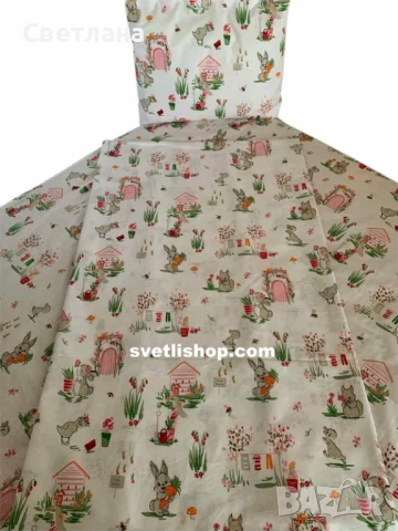 Бебешки спален комплект със зайчета