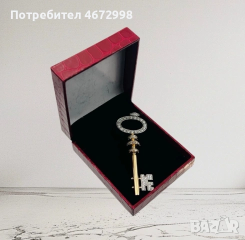 Златен ключ висулка медальон 14 к, снимка 7 - Колиета, медальони, синджири - 53266346