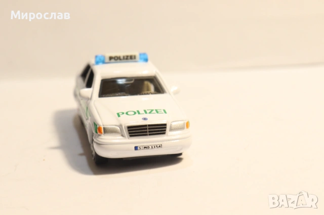 1:64?? HONGWELL MERCEDES C ПОЛИЦИЯ POLICE КОЛИЧКА МОДЕЛ, снимка 4 - Колекции - 53605930