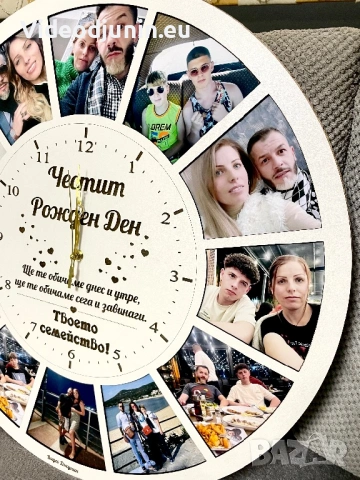 Часовник със снимки, снимка 3 - Стенни часовници - 52952005